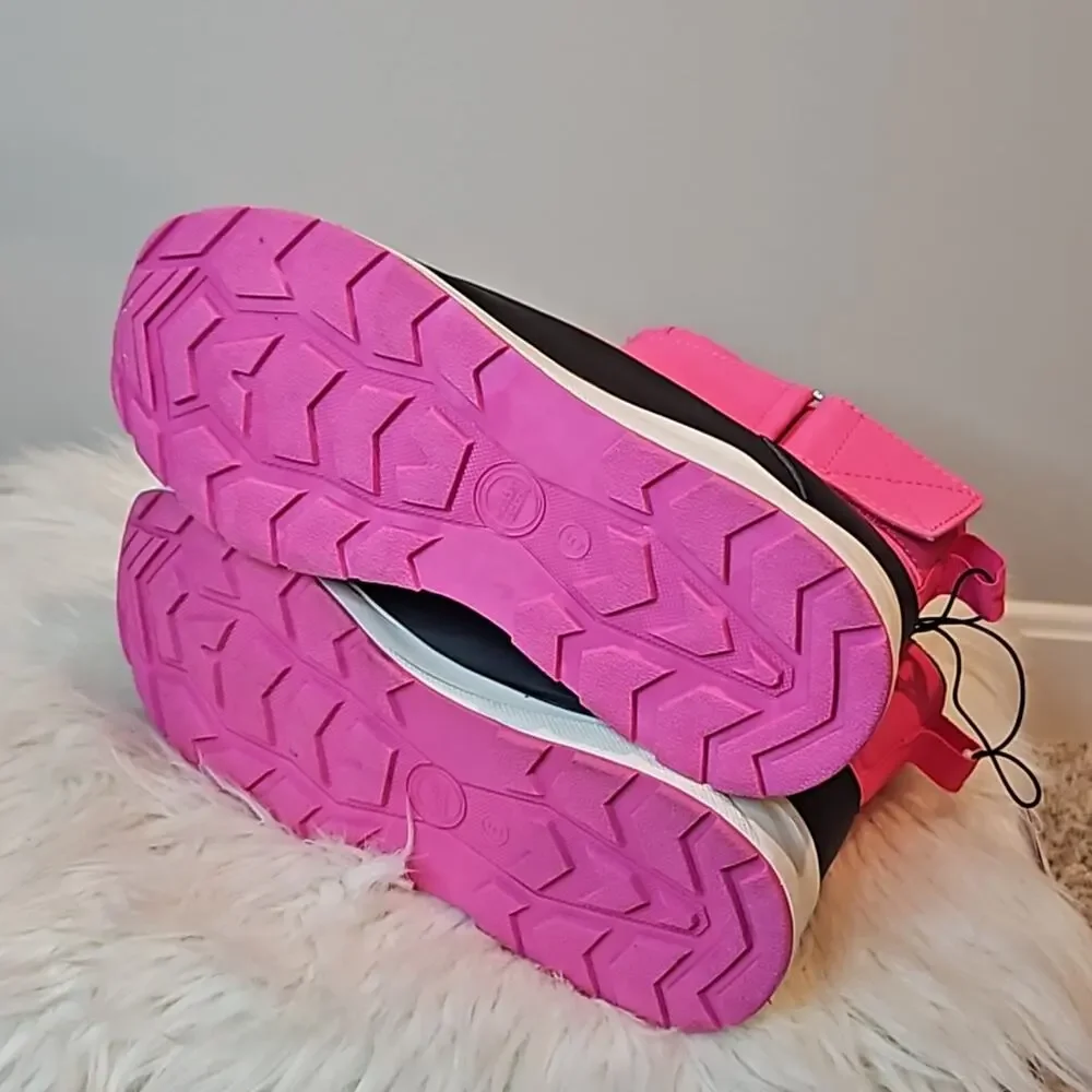NWT Wonder Nation Girls Pink Zip Front Temperature Rated Winter Boots